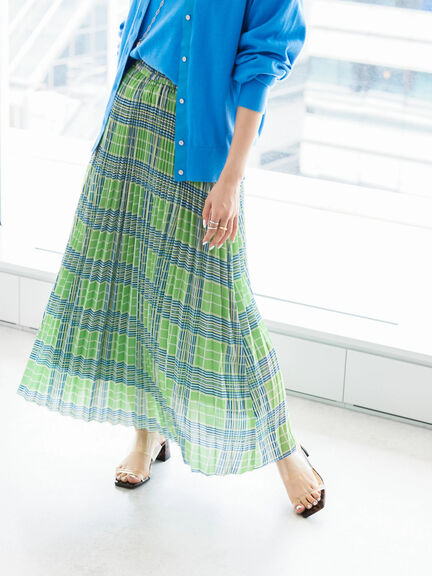 Rok Chiffon Keiju Soft Chiffon Pleated Skirt Bobo Tokyo