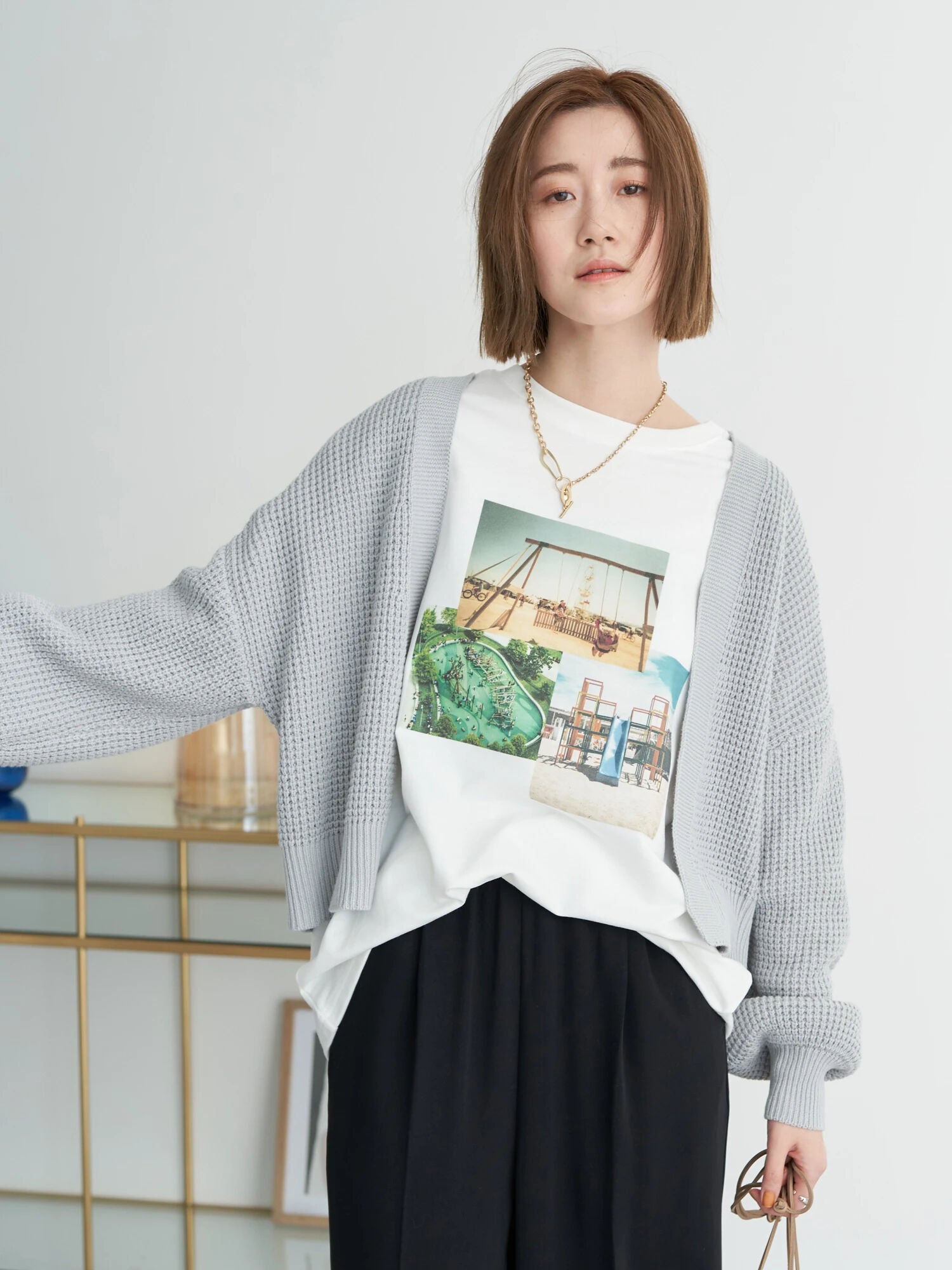 Arizu Short Loose Cardigan