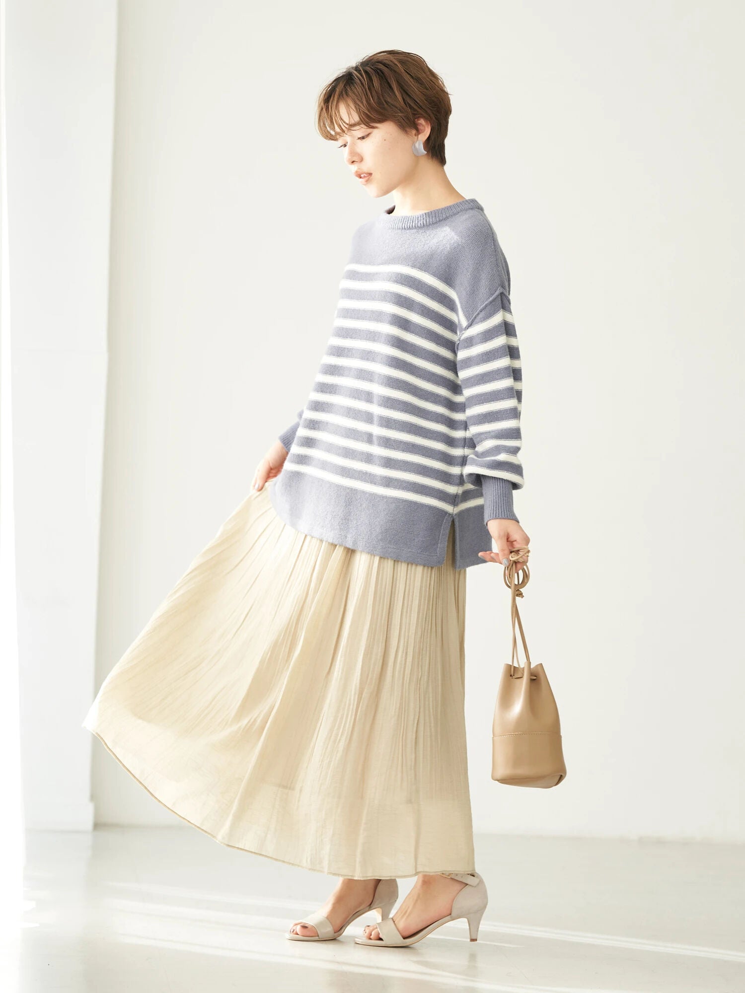 Shinju Erasing Pleated Skirt