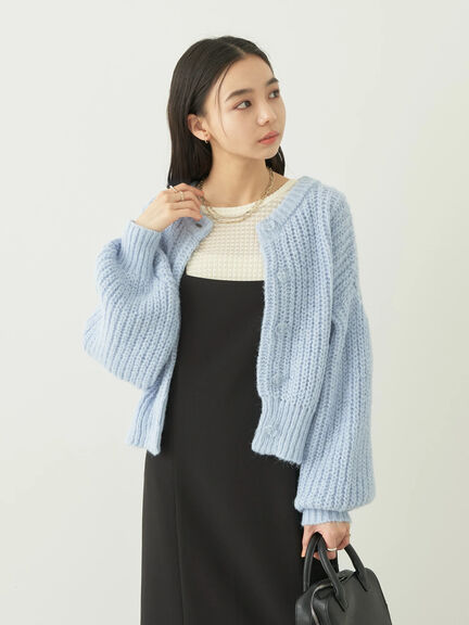 Como Short Knit Cardigan