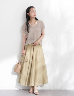 Rok flare Ferris Cotton Lace Flare Skirt