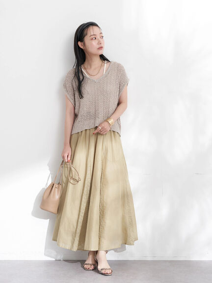 Rok flare Ferris Cotton Lace Flare Skirt