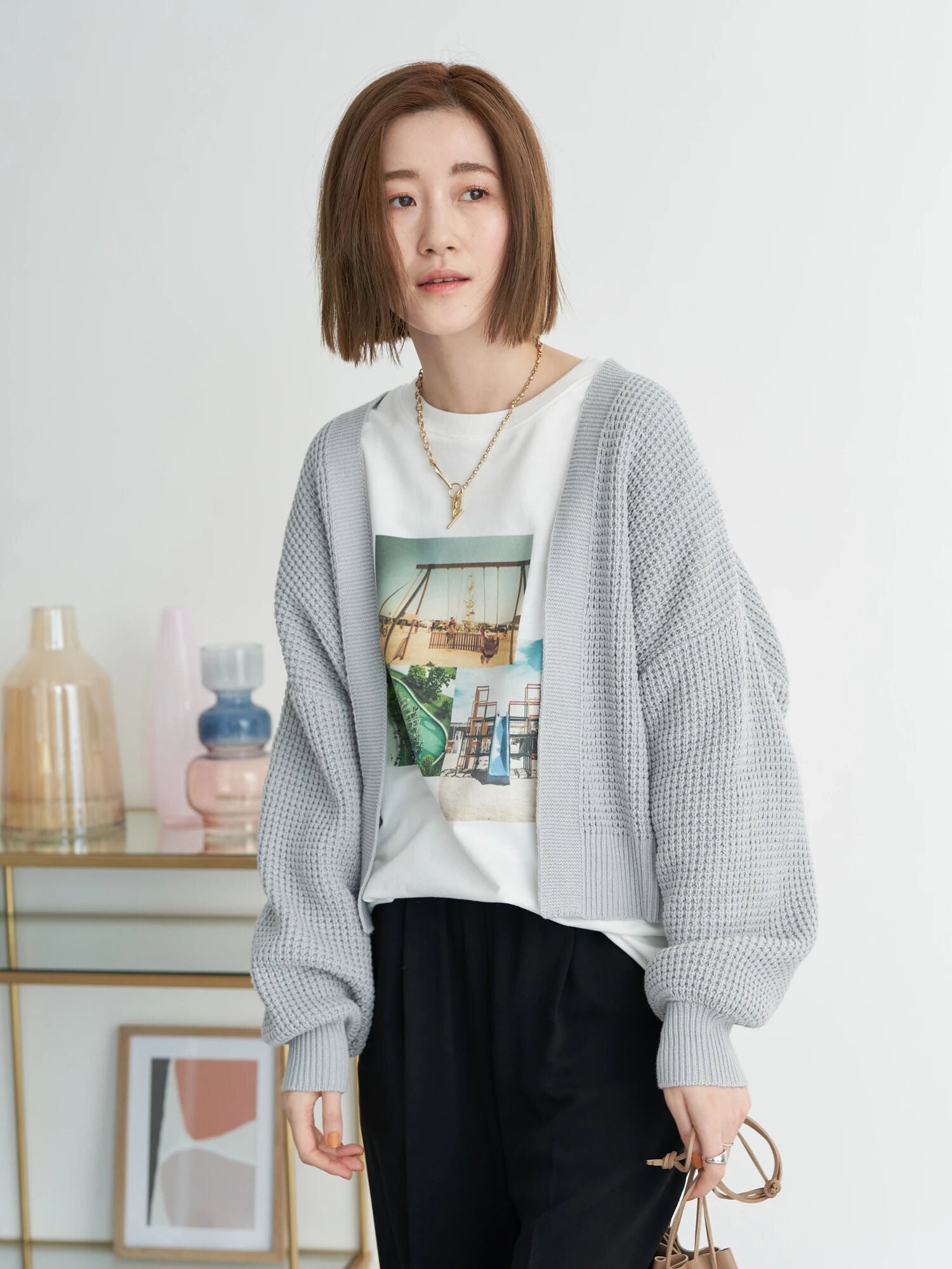 Arizu Short Loose Cardigan