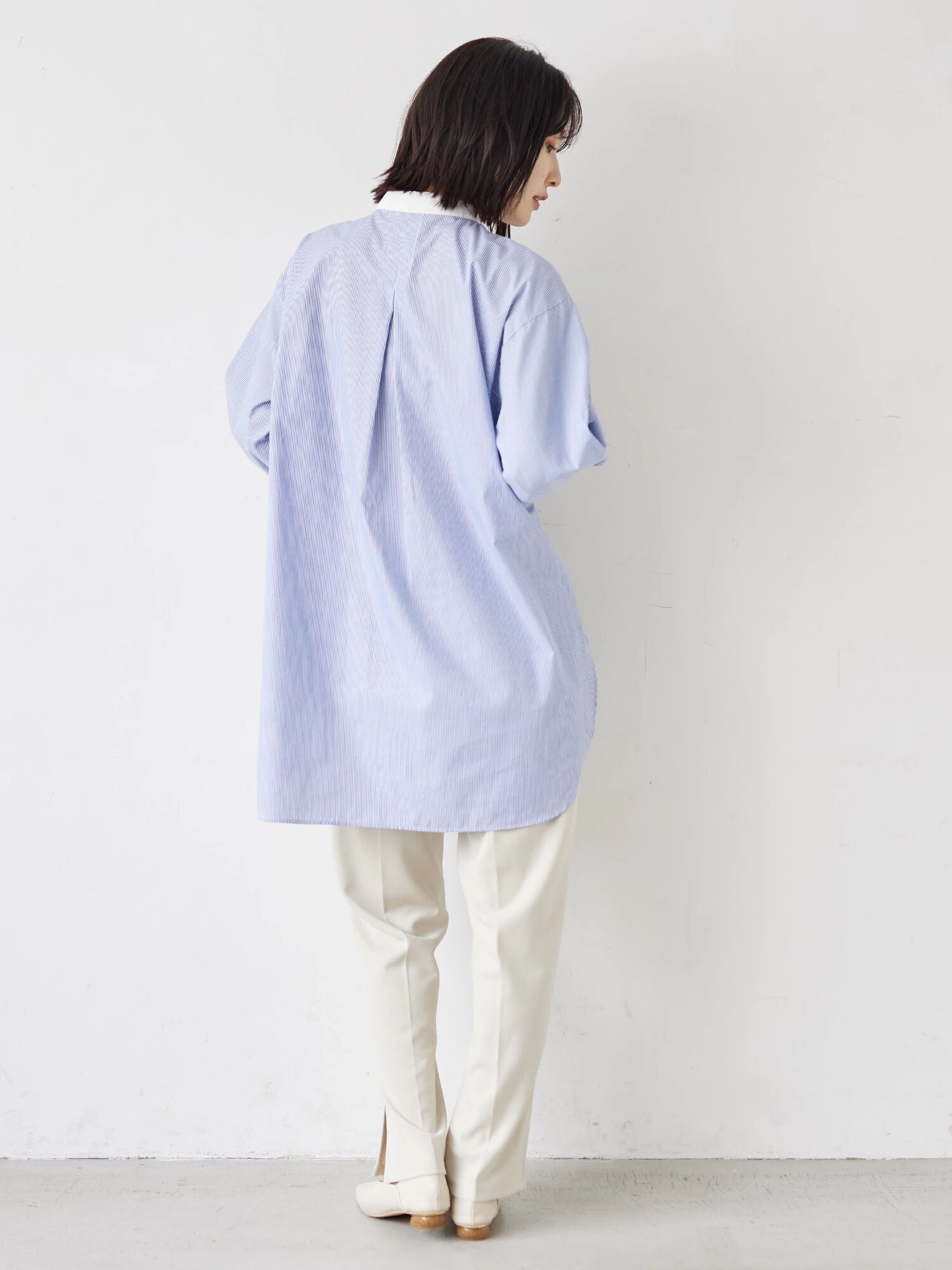 Camile Striped Cleric Shirt