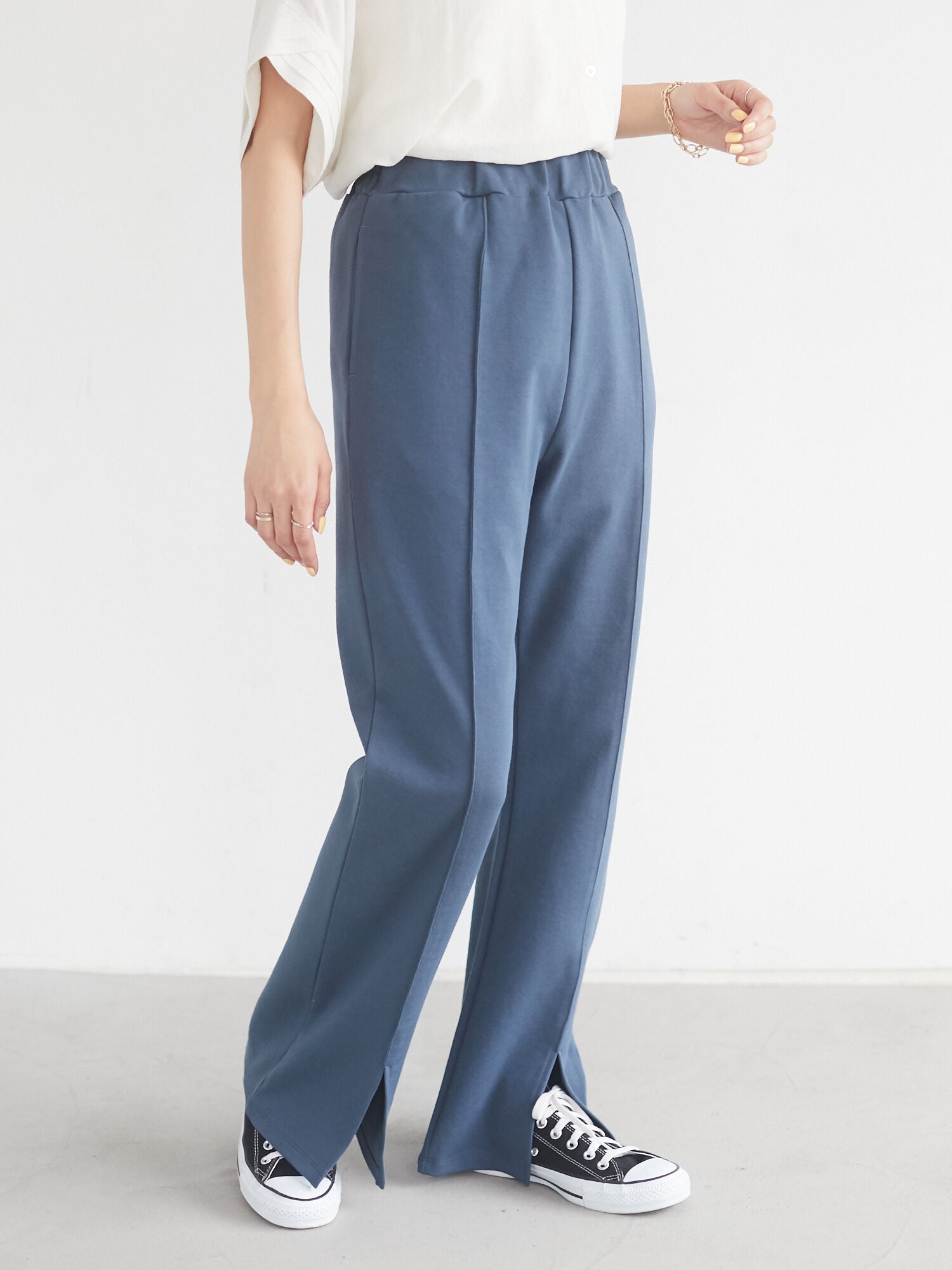 Aisha Front Slit Flared Pants