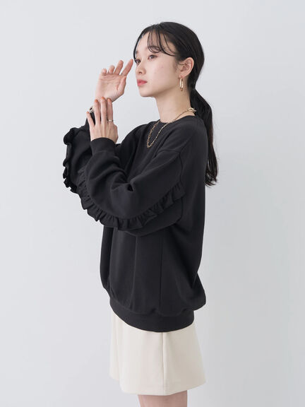 Satsuko Ruffle Sleeve Pullover