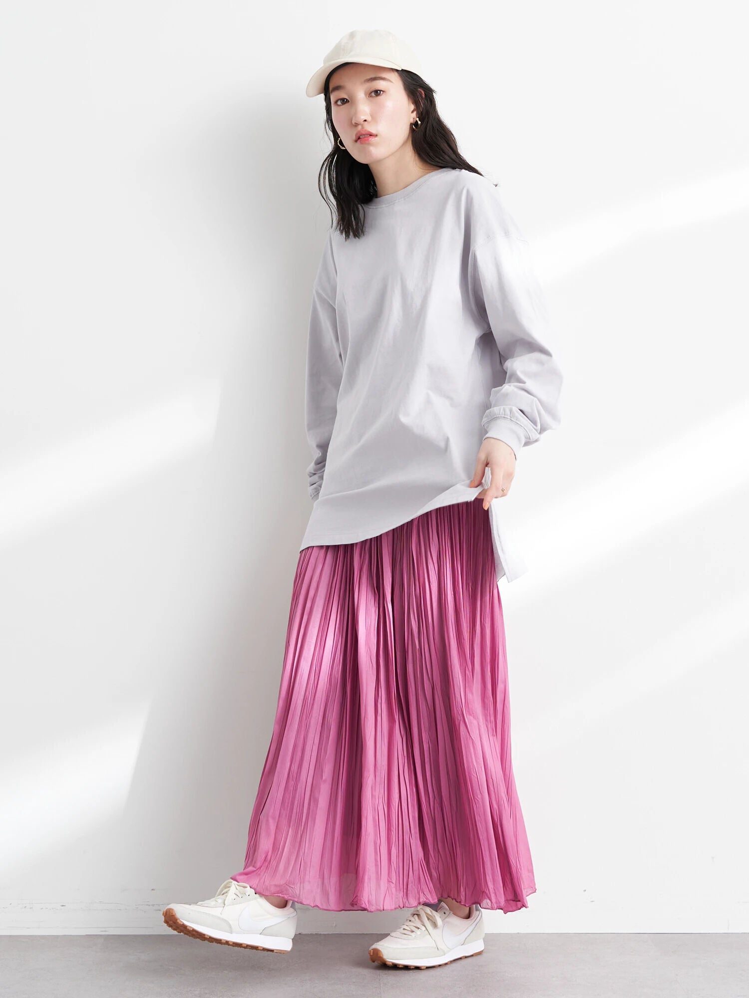 Oba Washer Pleated Skirt