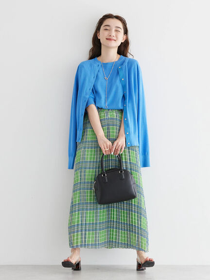 Keiju Soft Chiffon Pleated Skirt