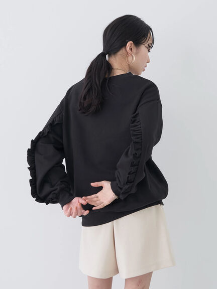 Satsuko Ruffle Sleeve Pullover