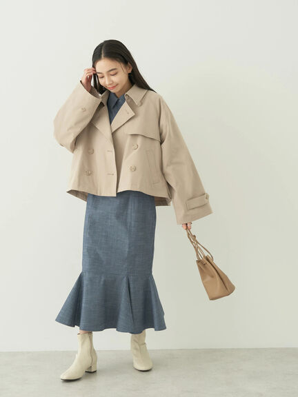 Mabel Short Trench Coat