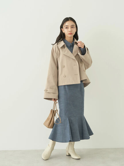 Mabel Short Trench Coat