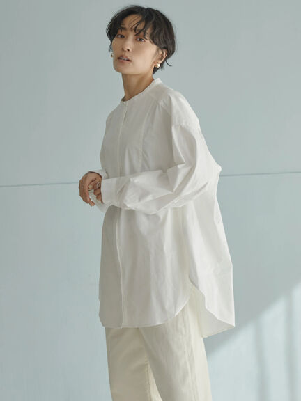 Suva Pearl Button Shirt Tunic