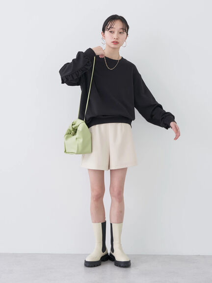 Satsuko Ruffle Sleeve Pullover