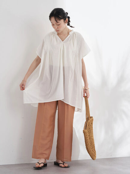 Tunik blouse Pintuck Skipper