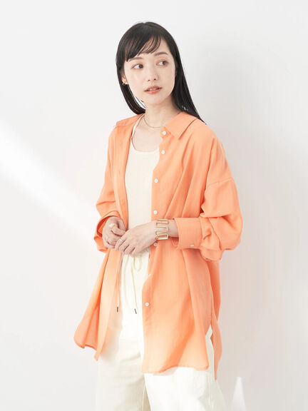 Boyfriend shirt Kazari Sheer Shirt