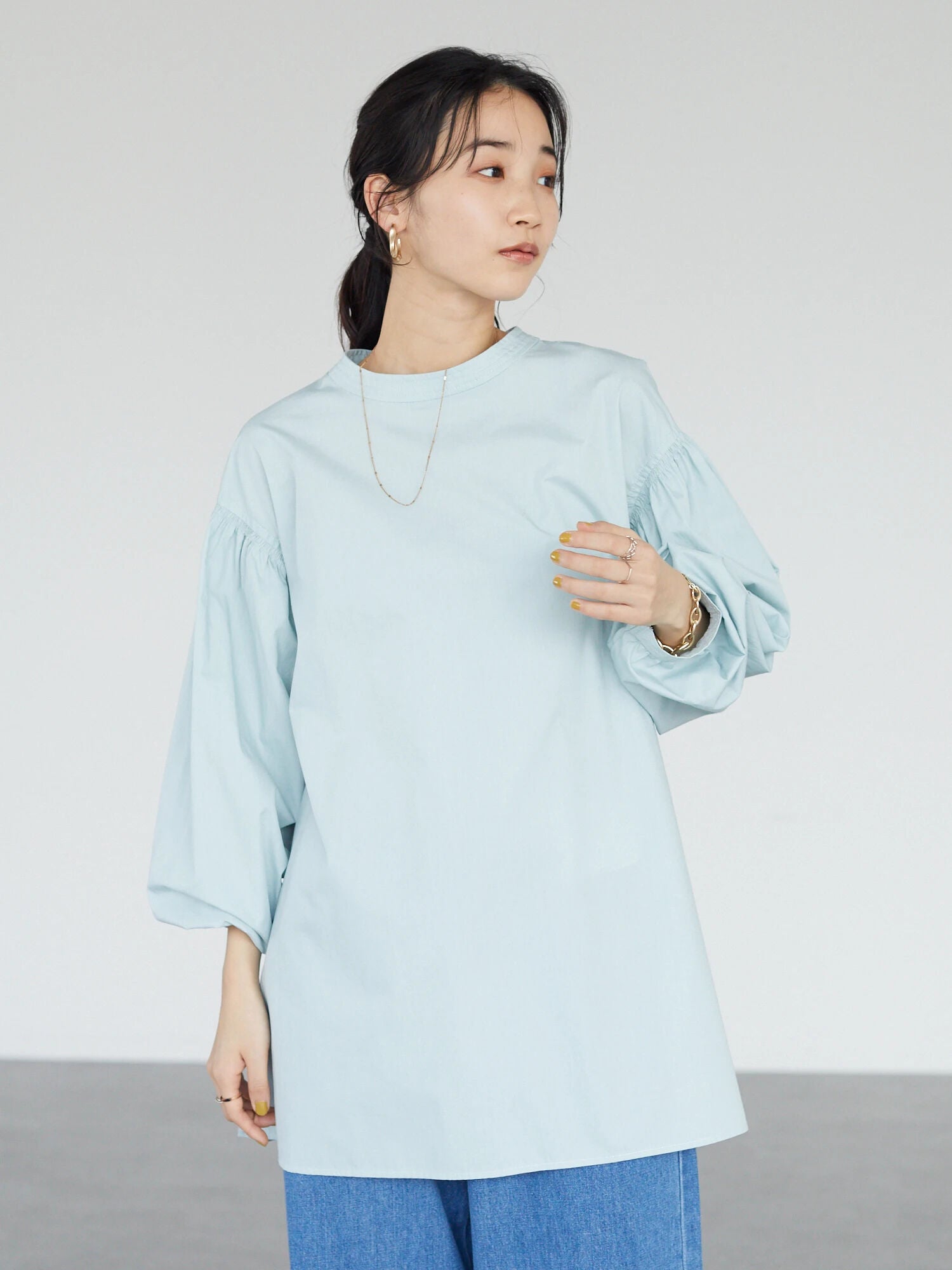 Tansy Sleeve Gathered Blouse