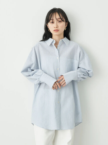 Boyfriend Shirt Rizumato Stripe Boys Shirt by Bobo Tokyo