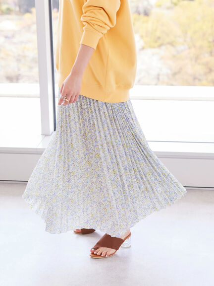 Rok Chiffon Keiju Soft Chiffon Pleated Skirt Bobo Tokyo