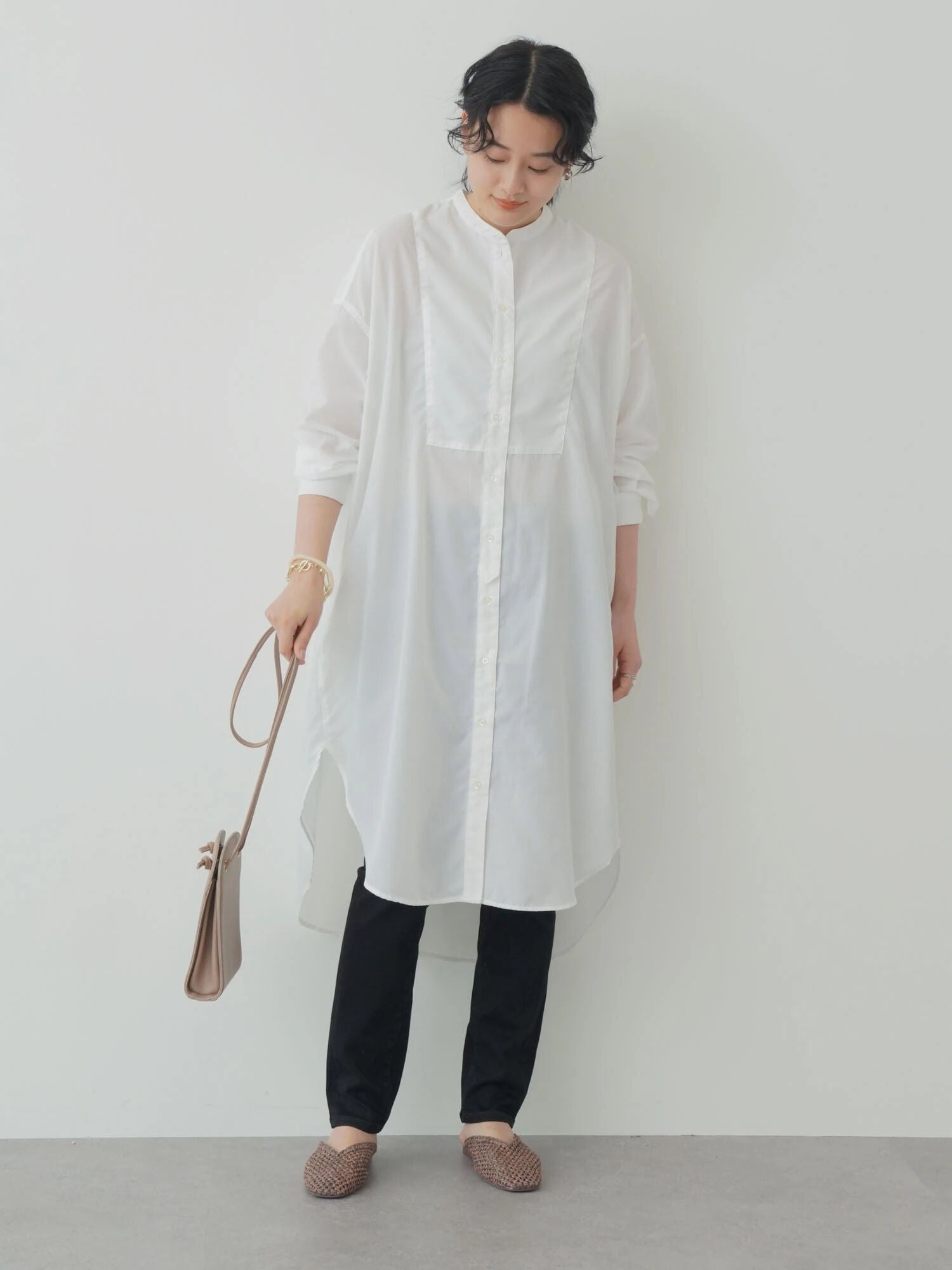 Aina Sheer Shirt Dress