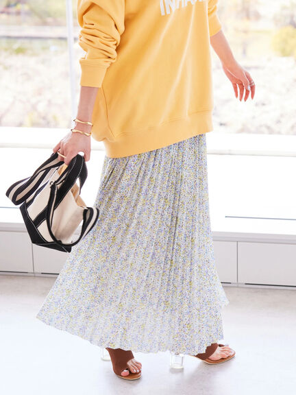 Keiju Soft Chiffon Pleated Skirt