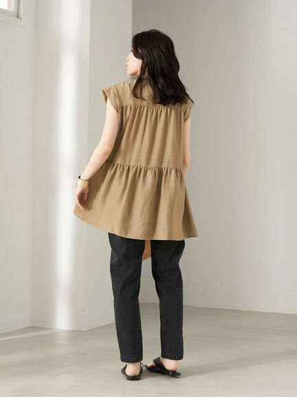 Bay Front Tuck Blouse