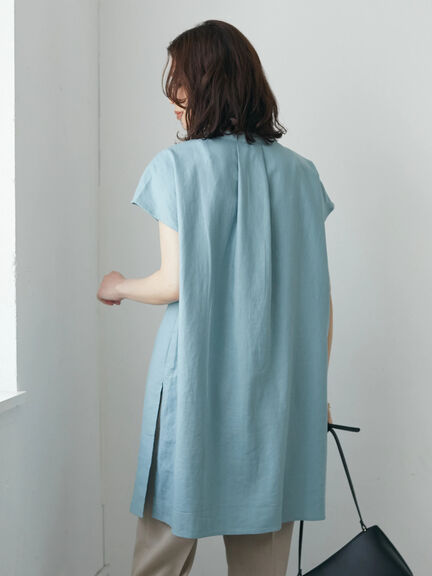 Hiyoku Linen Short Sleeve Tunic