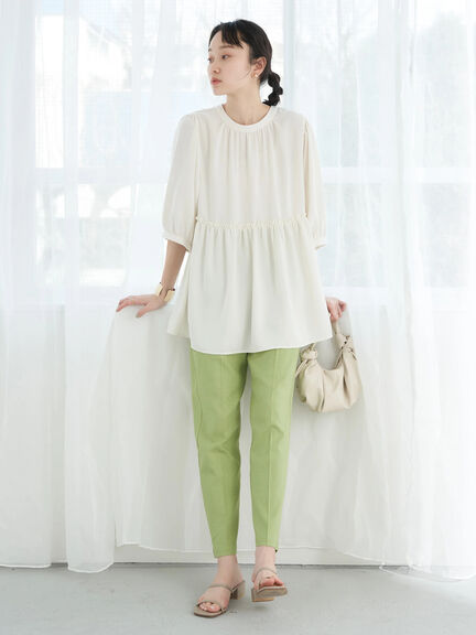 Meira Linen Blend Tapered Pants