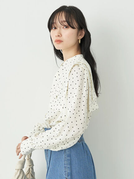 Taiyo 2WAY Big  Collar Blouse