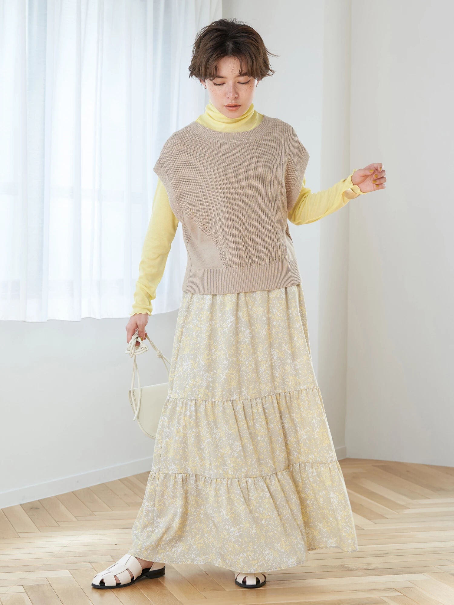 Makiko 2way knit vest