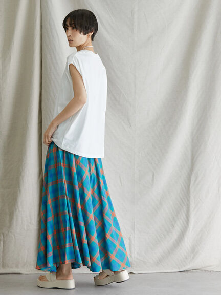 Rok Flare Tarta Check Flare Skirt