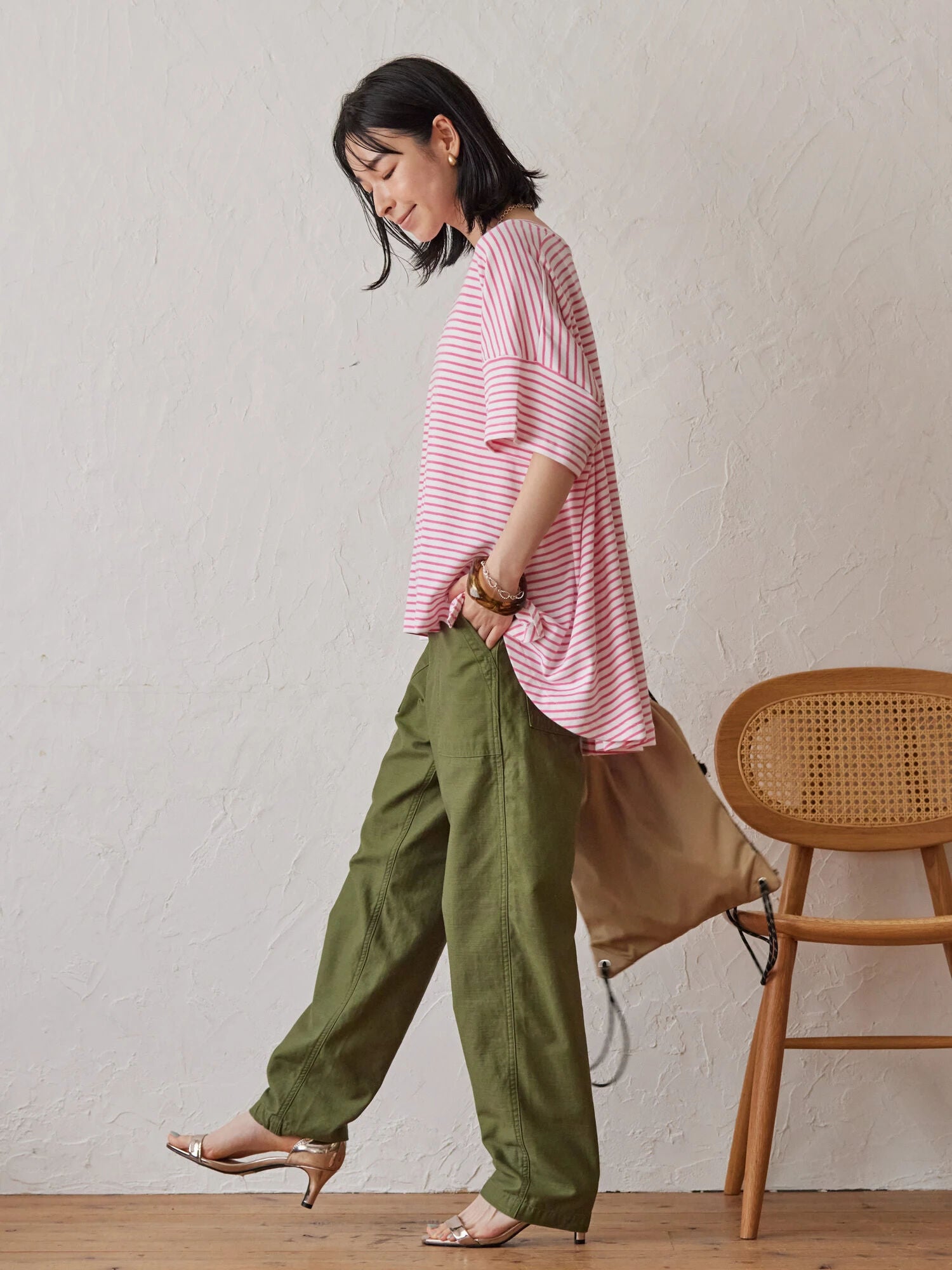 Bolsena Backflare Border Pullover