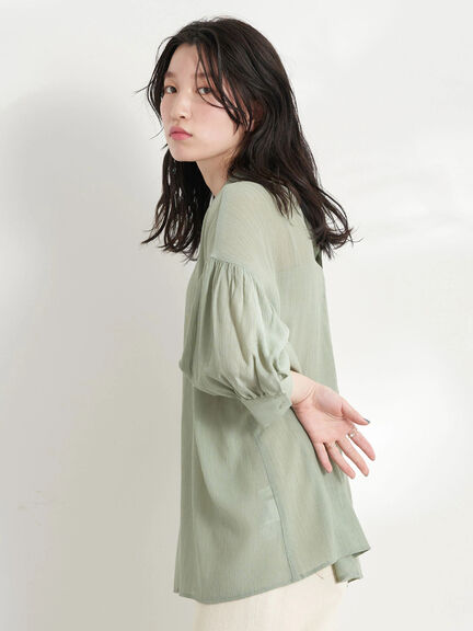 Yoryu High Neck Blouse