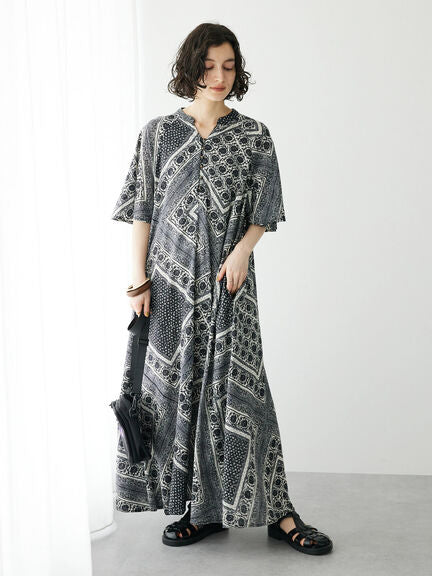 Tsumugi Patchwork Dress