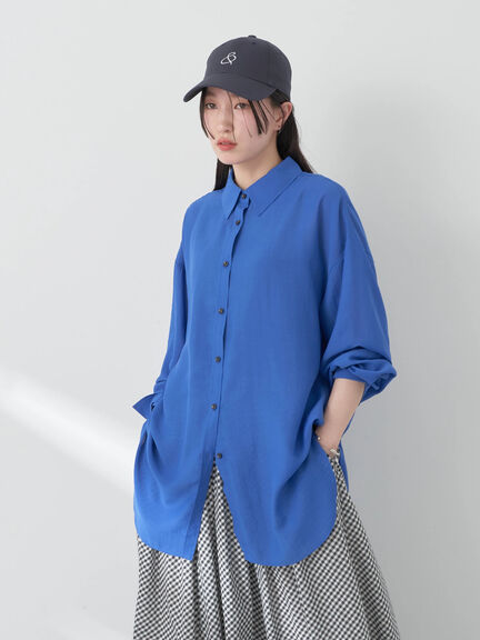 Boyfriend shirt Kazari Sheer Shirt