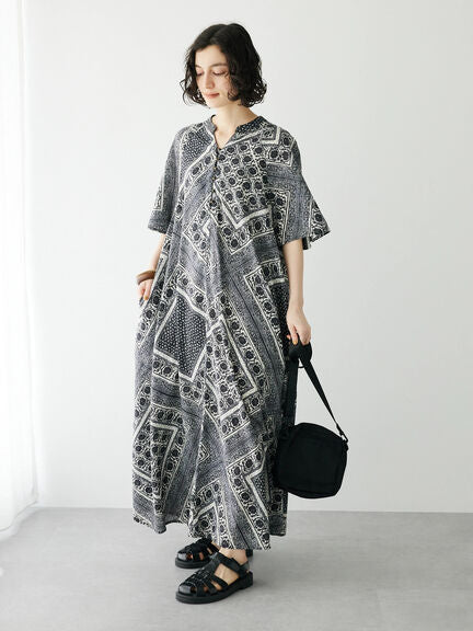 Tsumugi Patchwork Dress