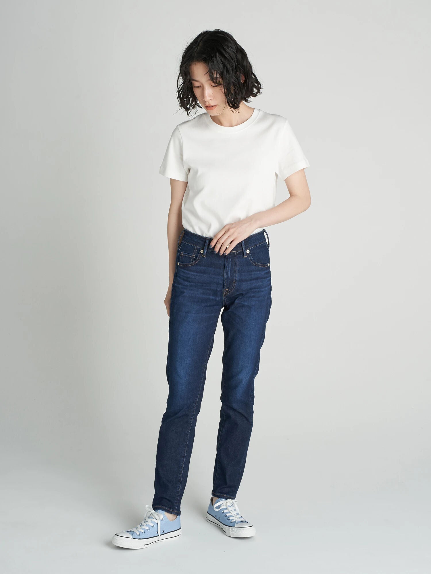 Greta Cigarette Denim Pants