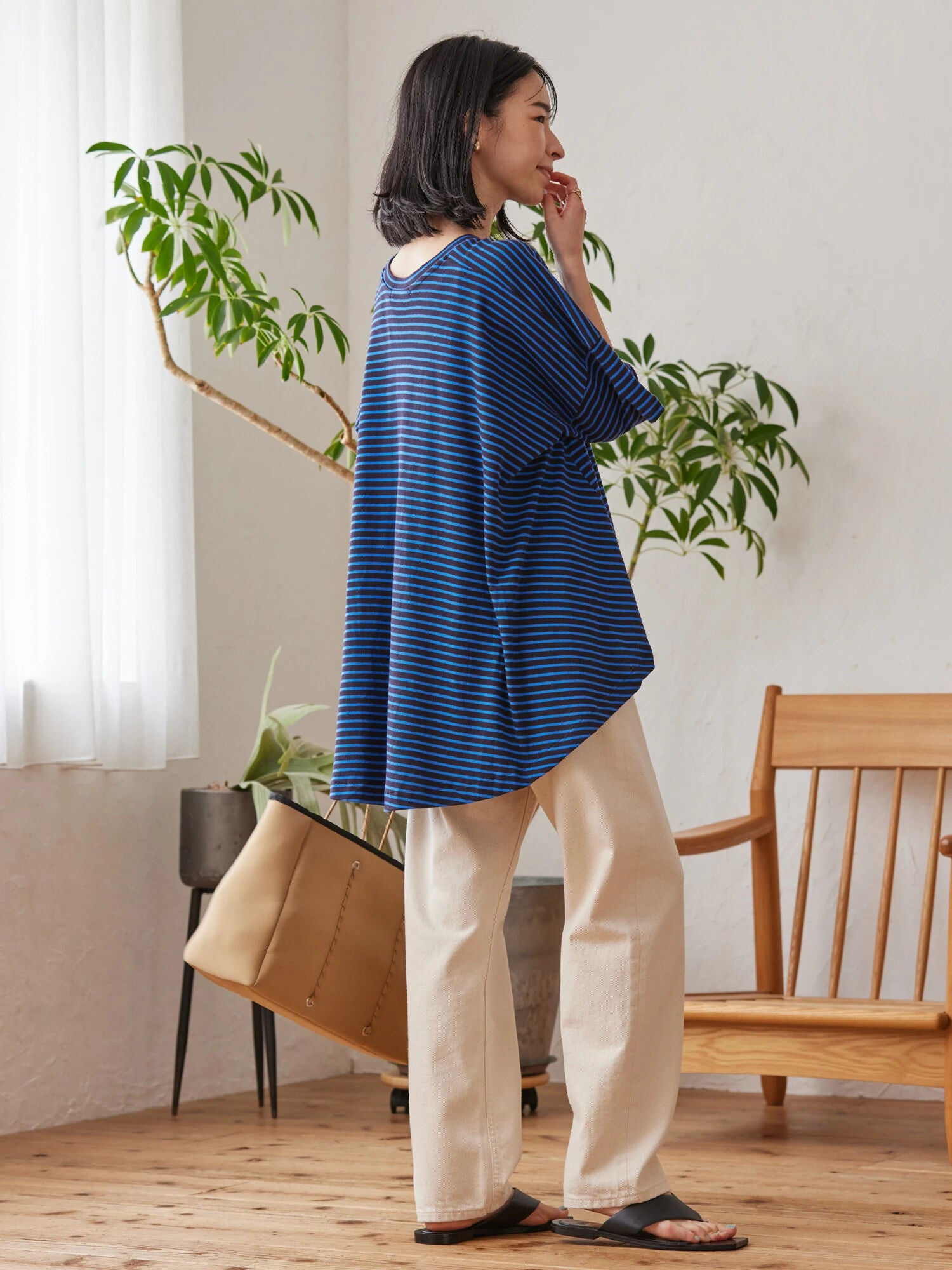 Bolsena Backflare Border Pullover