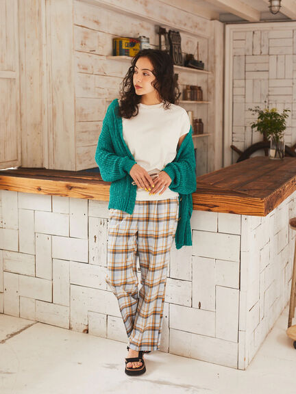 Celana Kulot Kotak-kotak - Zoeter Check Wide Pants