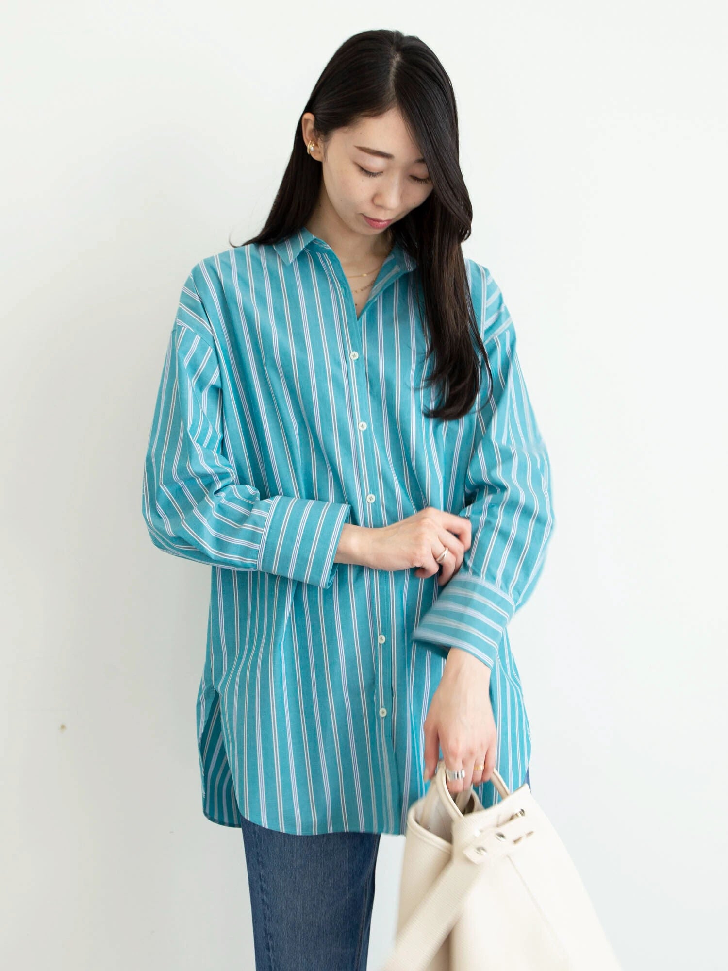 Cadie Striped Big Shirt