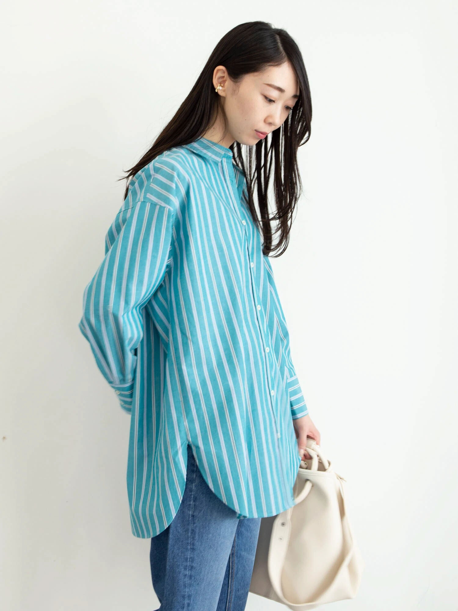 Cadie Striped Big Shirt