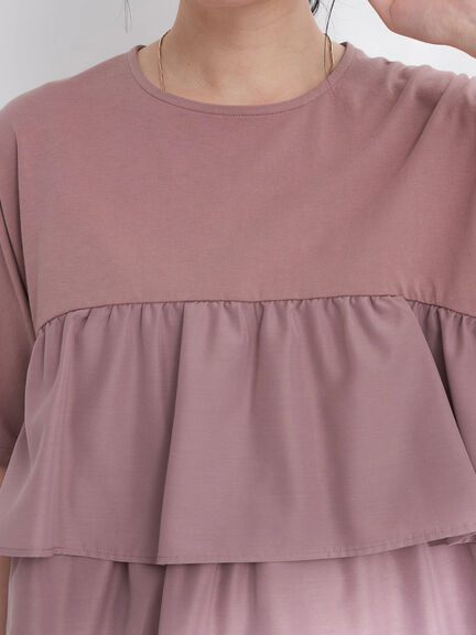 blouse wanita kekinian Kure Back Shank Cut Pullover