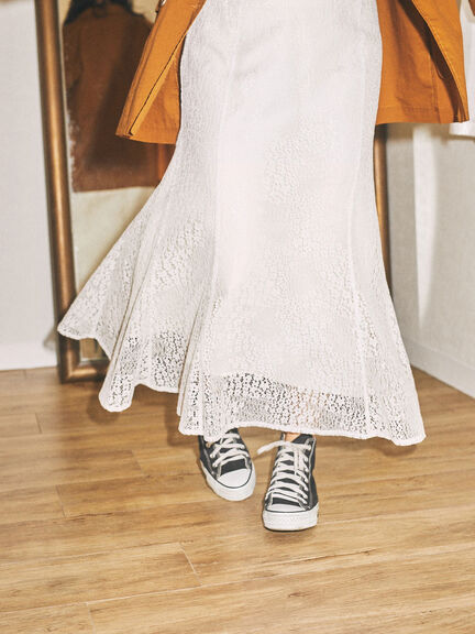 Maretta Switching Mermaid Lace Skirt