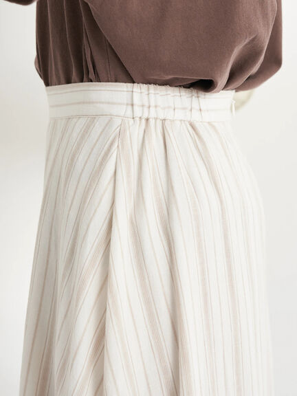 Pucca Linen Blend Flare Skirt