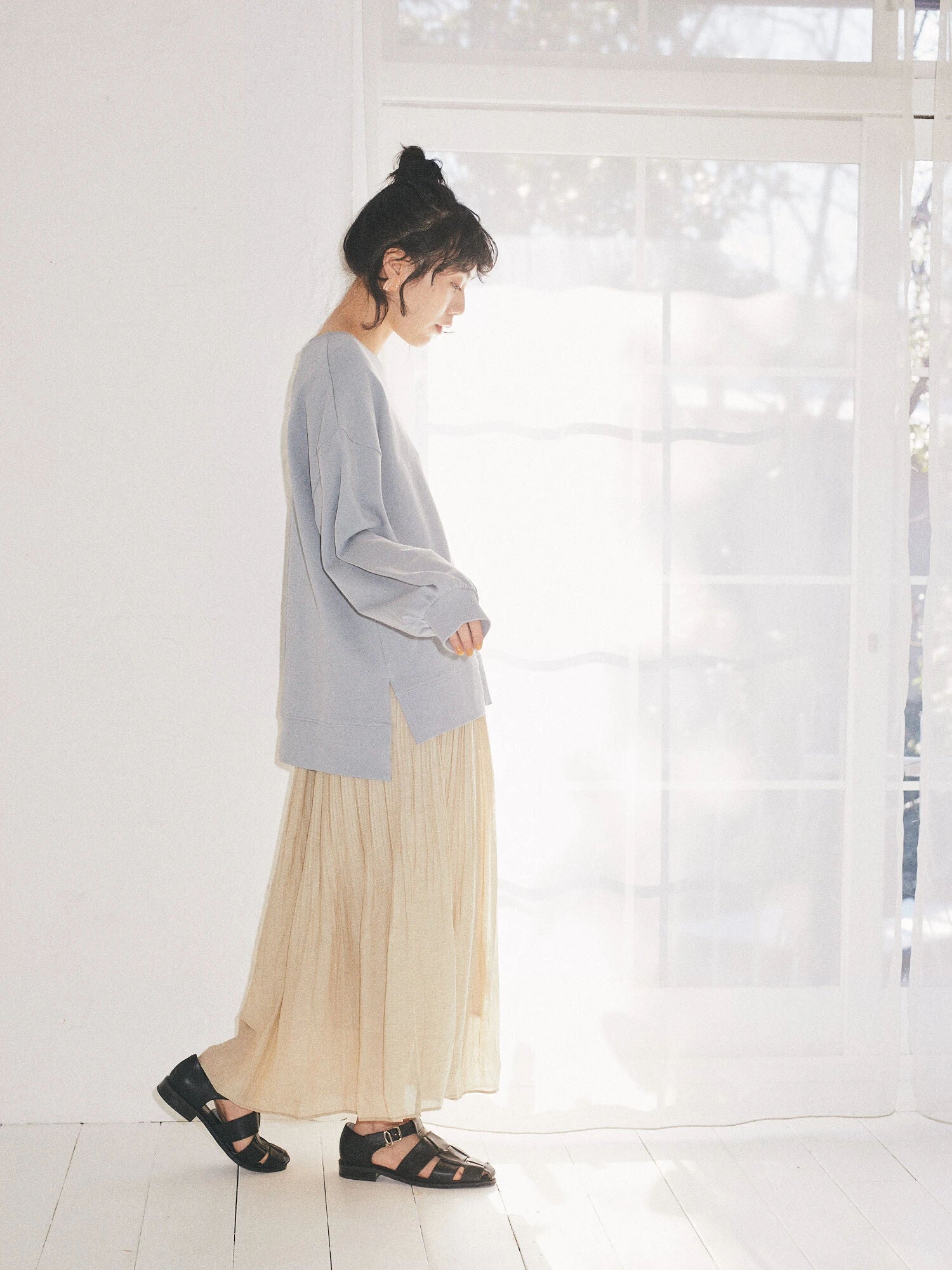 Shinju Erasing Pleated Skirt