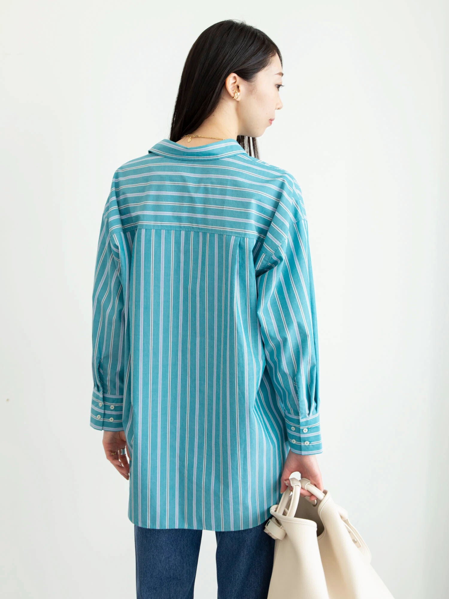 Cadie Striped Big Shirt