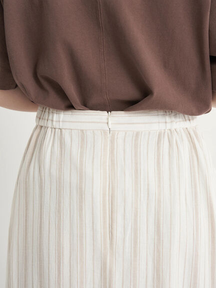 Pucca Linen Blend Flare Skirt