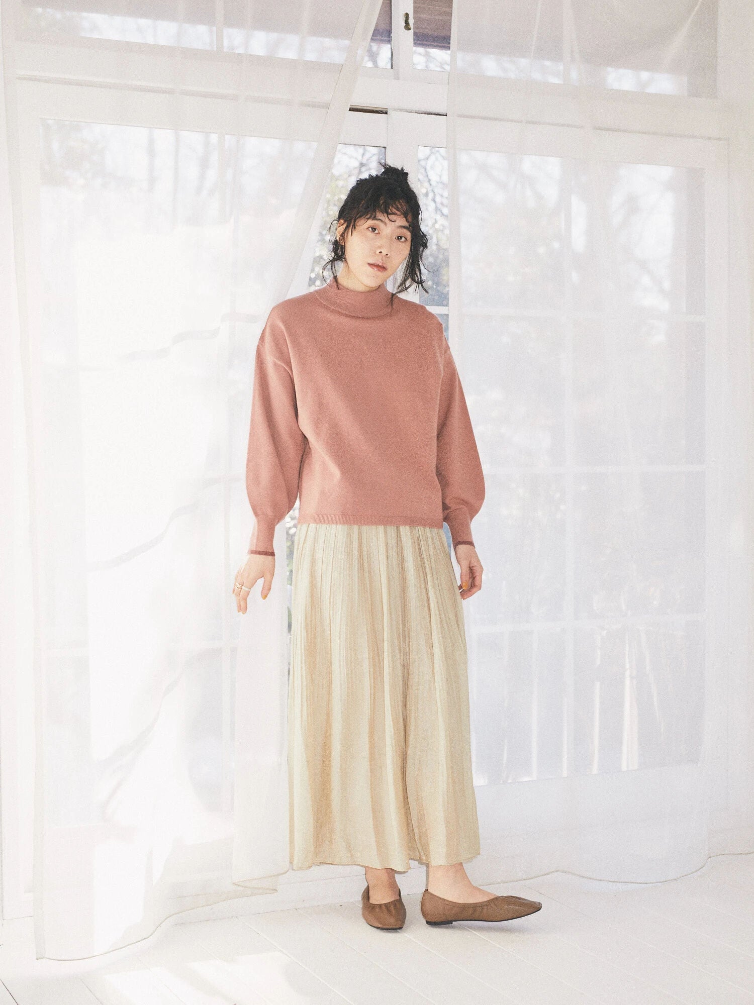 Shinju Erasing Pleated Skirt