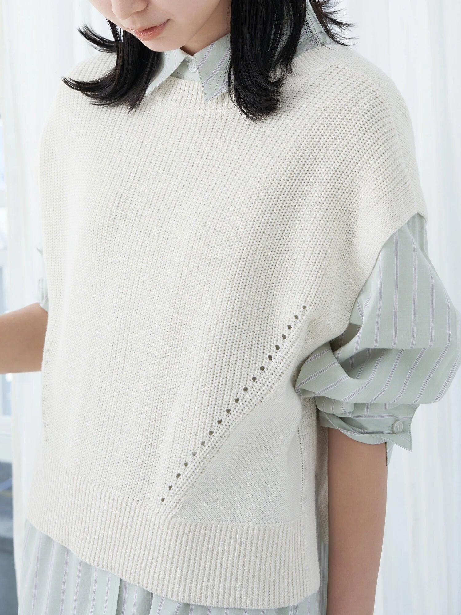 Makiko 2way knit vest