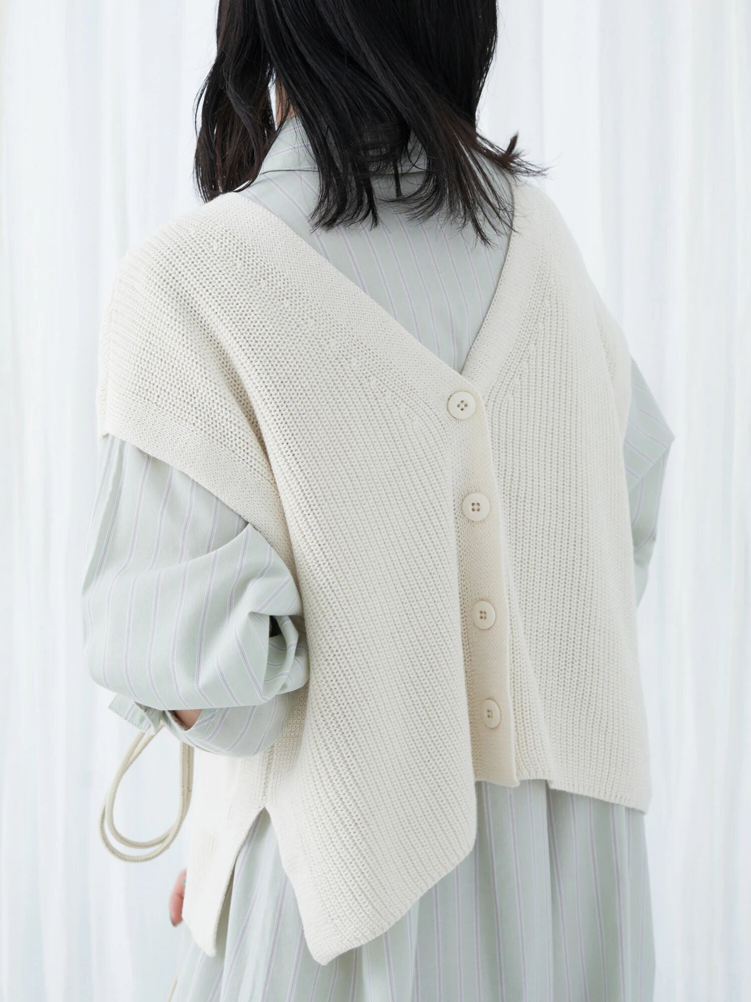 Makiko 2way knit vest