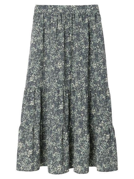 Jalessa Two Tiered Print Skirt